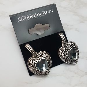 Vintage Heart Drop Earrings